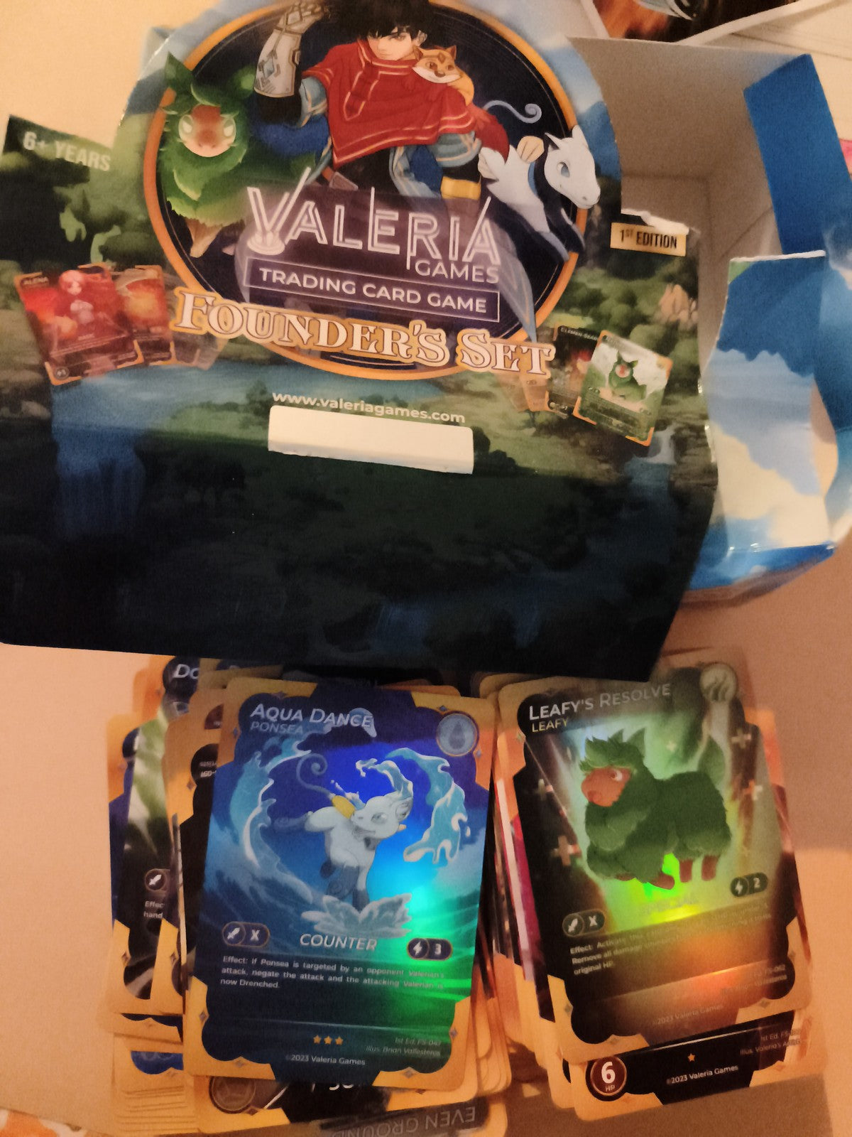 Jeu de cartes Valeria Games Founder's Set 1st Edition, lot ancien TCG