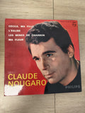 Vintage 45 tours Claude Nougaro Philips pochette rouge ? Chansons françaises