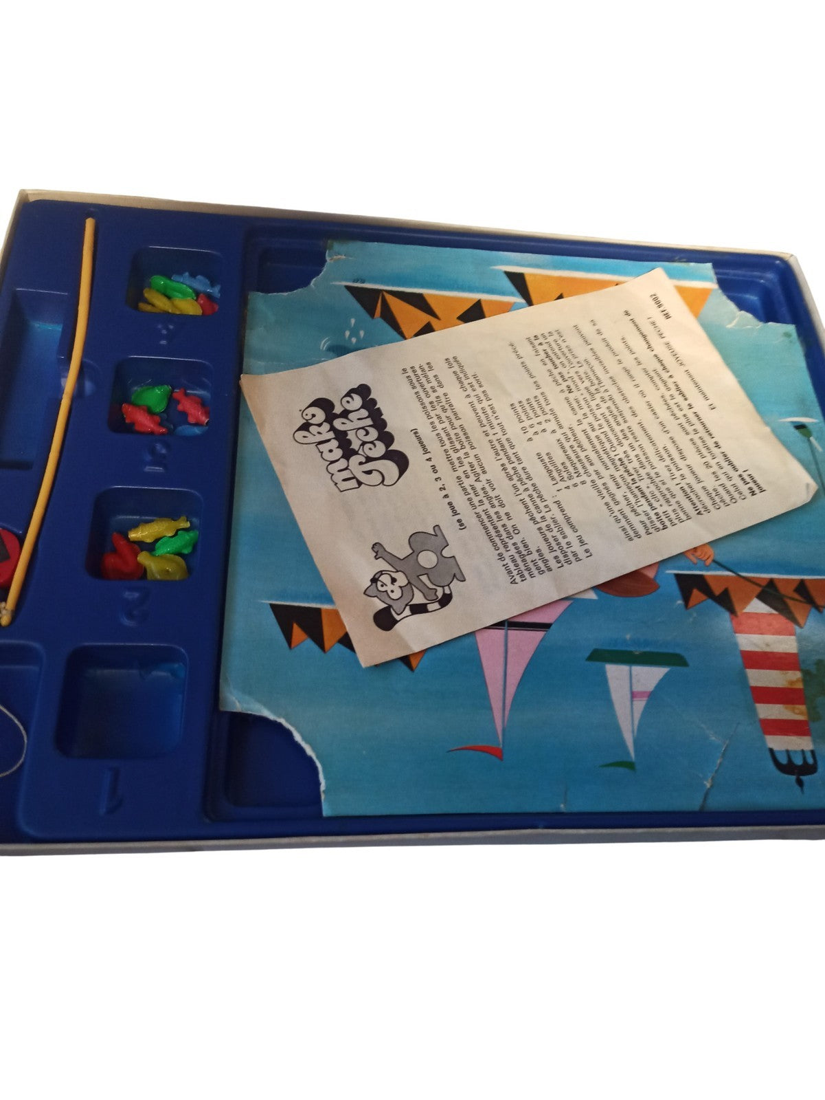 Jeu de société Mako Pêche vintage années 70 complet ancien rétro France