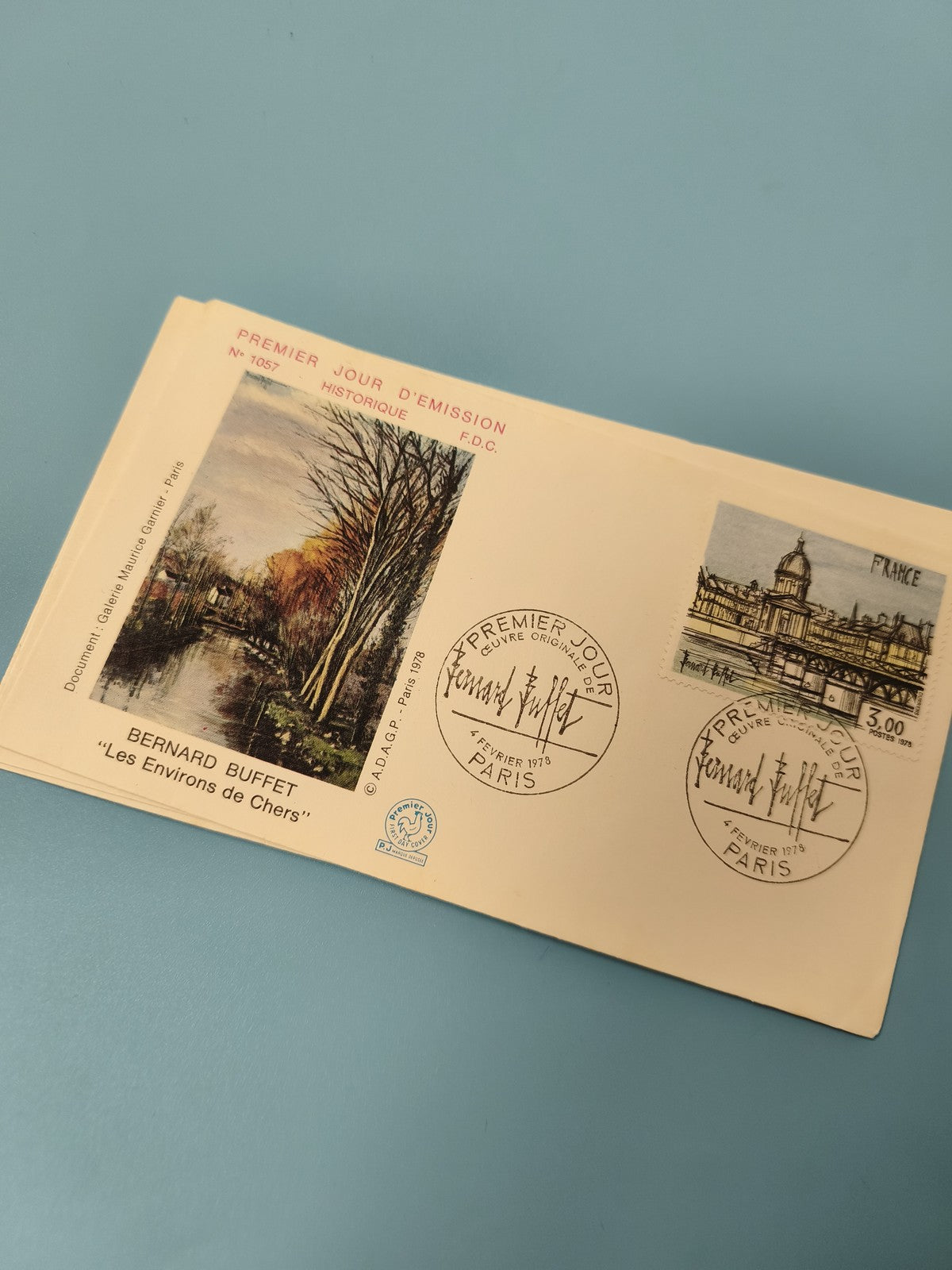 Enveloppe premier jour d?émission FDC Bernard Buffet Paris 1978 timbre illustré