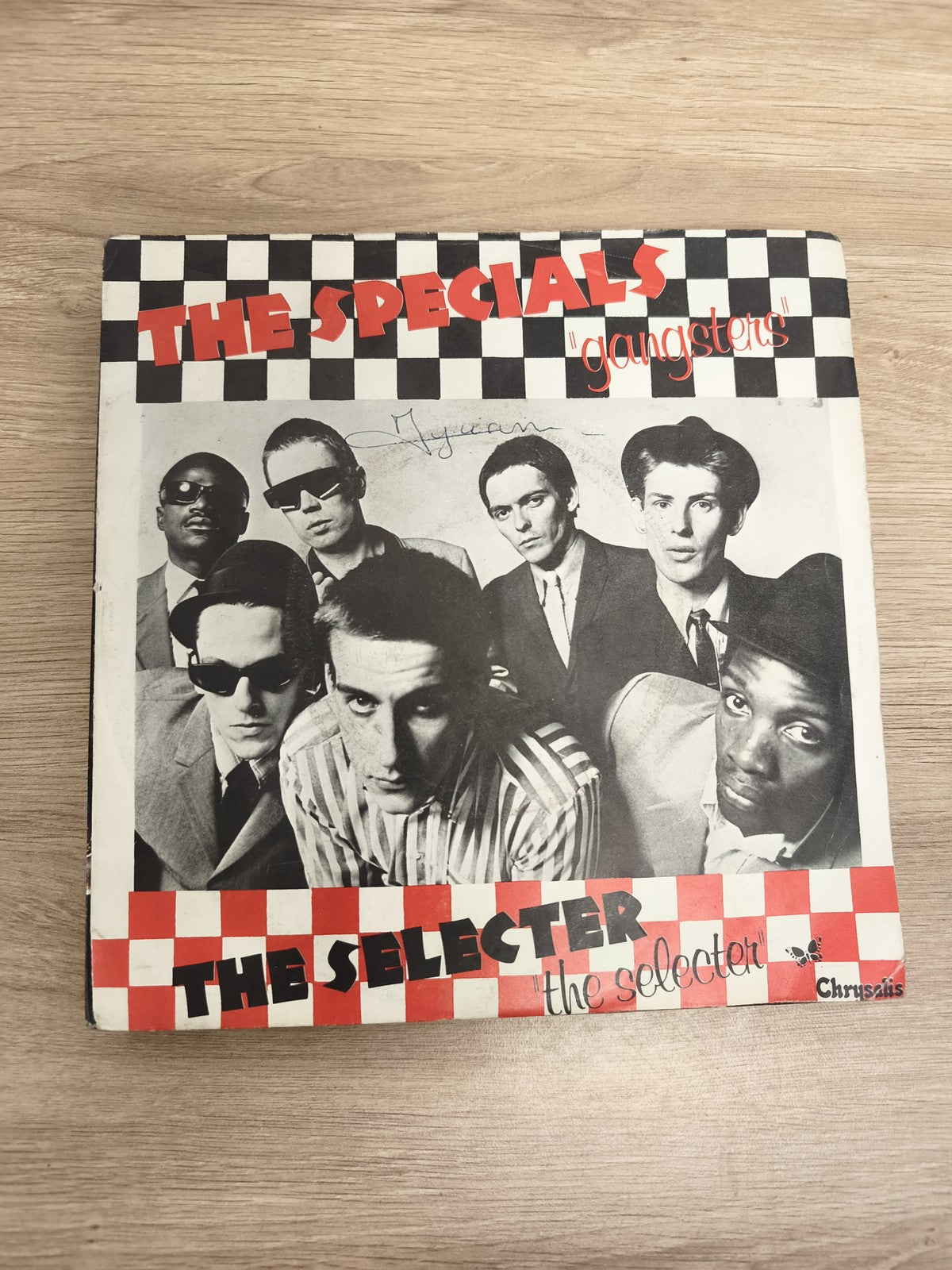 Vinyle 45 tours The Specials Gangsters / The Selecter Chrysalis pochette damier