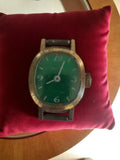 Montre mécanique vintage femme cadran vert FELIX ancienne non testée