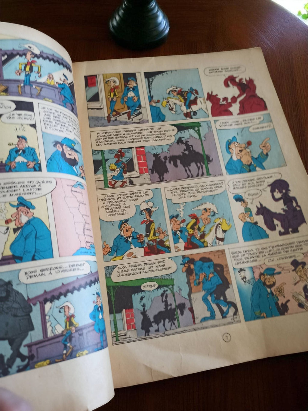 Bande dessinée Lucky Luke 16 En remontant le Mississippi édition ancienne vintag