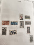 Timbres anciens États-Unis oblitérés lot x10 philatélie vintage US
