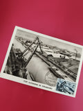 Carte postale Port autonome Strasbourg 1956 oblitérée timbre premier jour