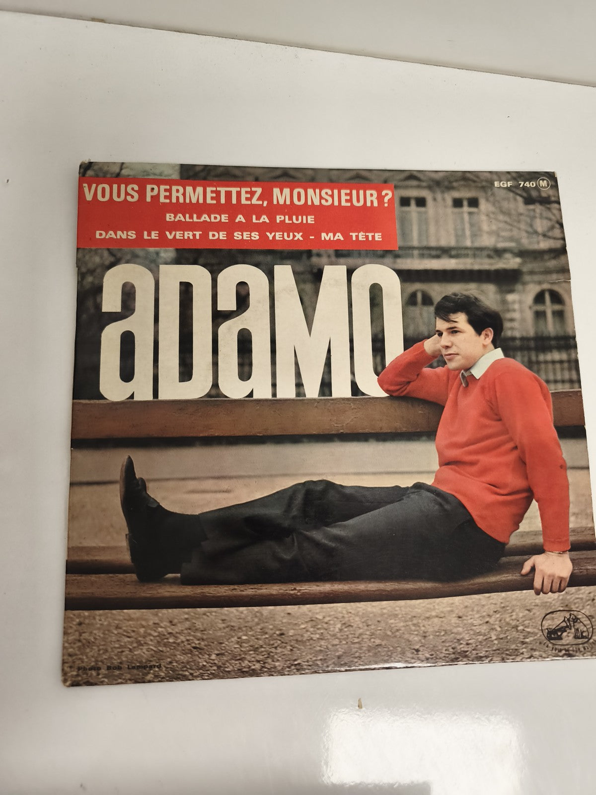 Vinyle 45 tours Adamo Vous permettez monsieur ? pochette photo EGF 740M