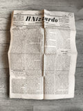 Ancien journal Il Nizzardo 1838 Nice Italie presse historique XIXe