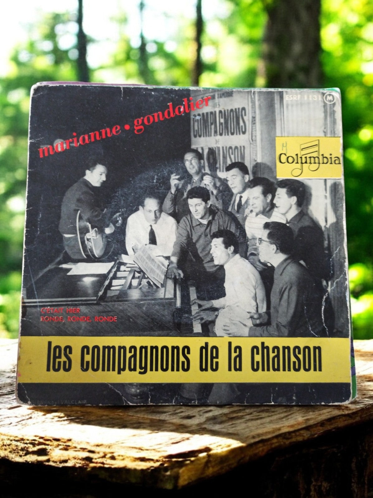 Vinyle 45T Les Compagnons de la Chanson Columbia Marianne Gondolier vintage