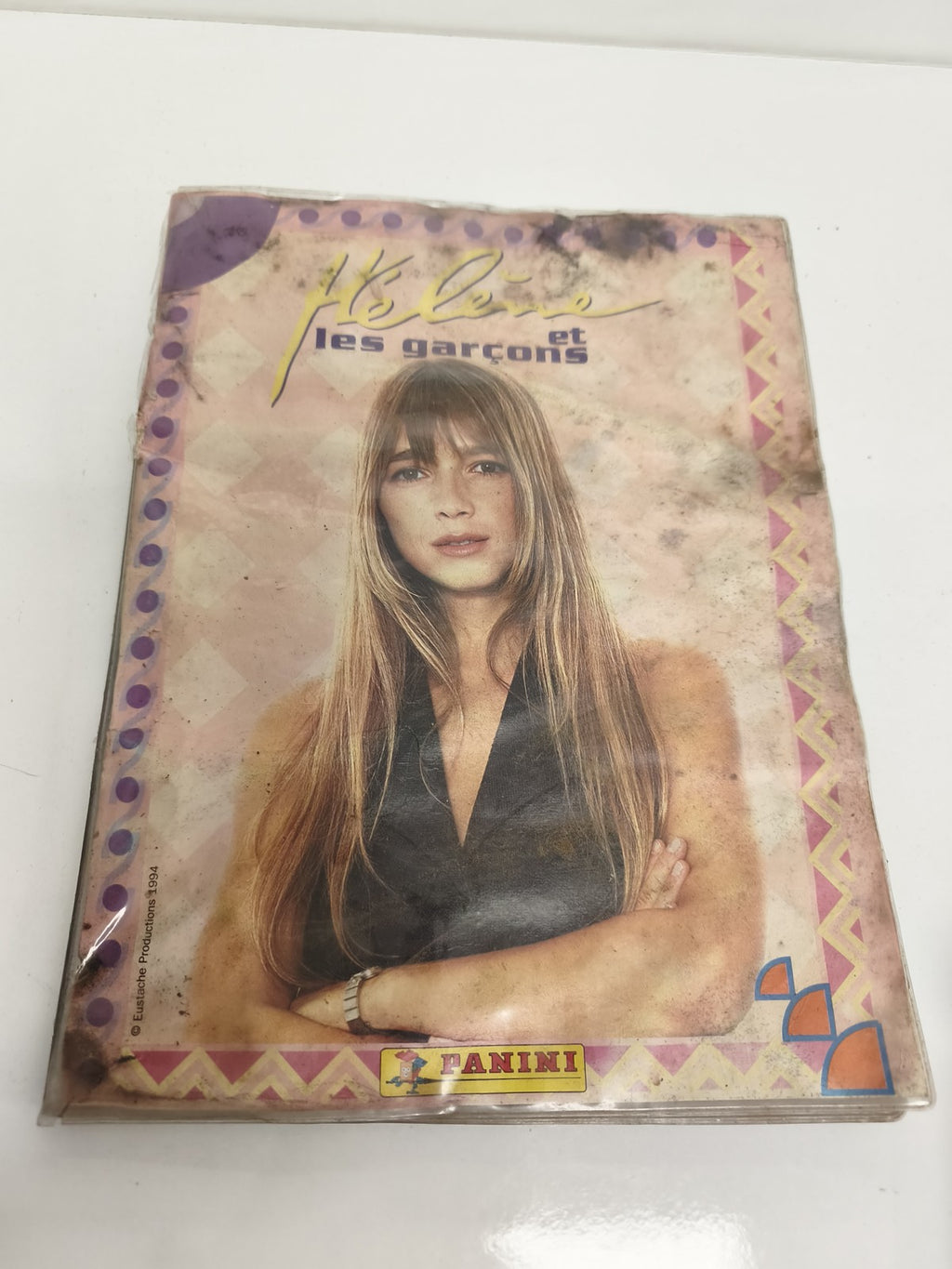 Lot vintage album Panini Hélène et les Garçons signé acteurs, collection rétro
