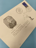 Enveloppe FDC premier jour Pierre Gassendi timbre bleu observatoire 1970