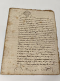 Lettre manuscrite administrative XVIIIe, 1771, notaire royal Teissière