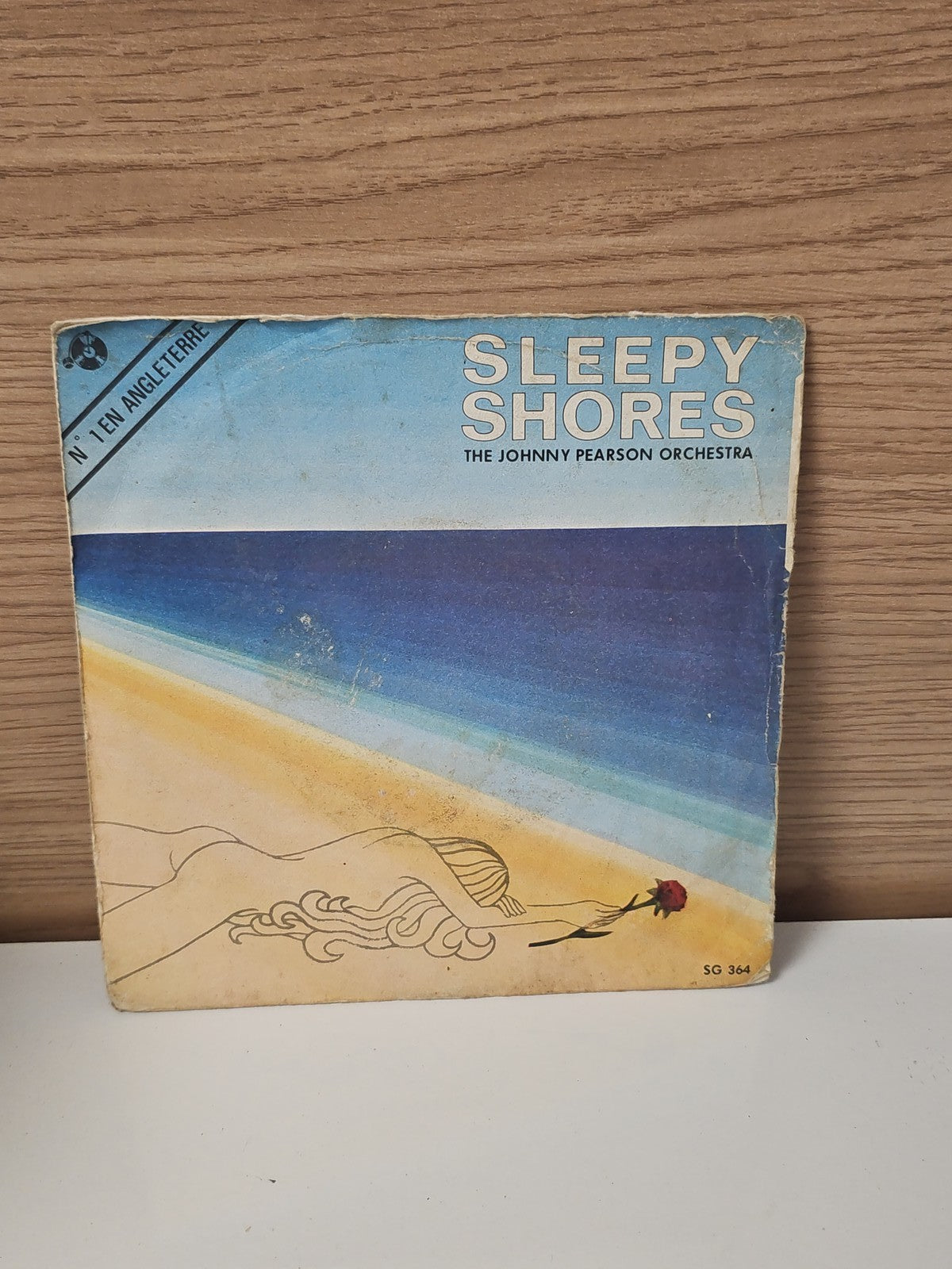 Vintage 45 tours Sleepy Shores disque vinyle ancien rétro collection musique
