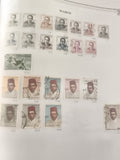 Timbres Maroc lot oblitérés portraits Roi philatélie timbres poste marocains