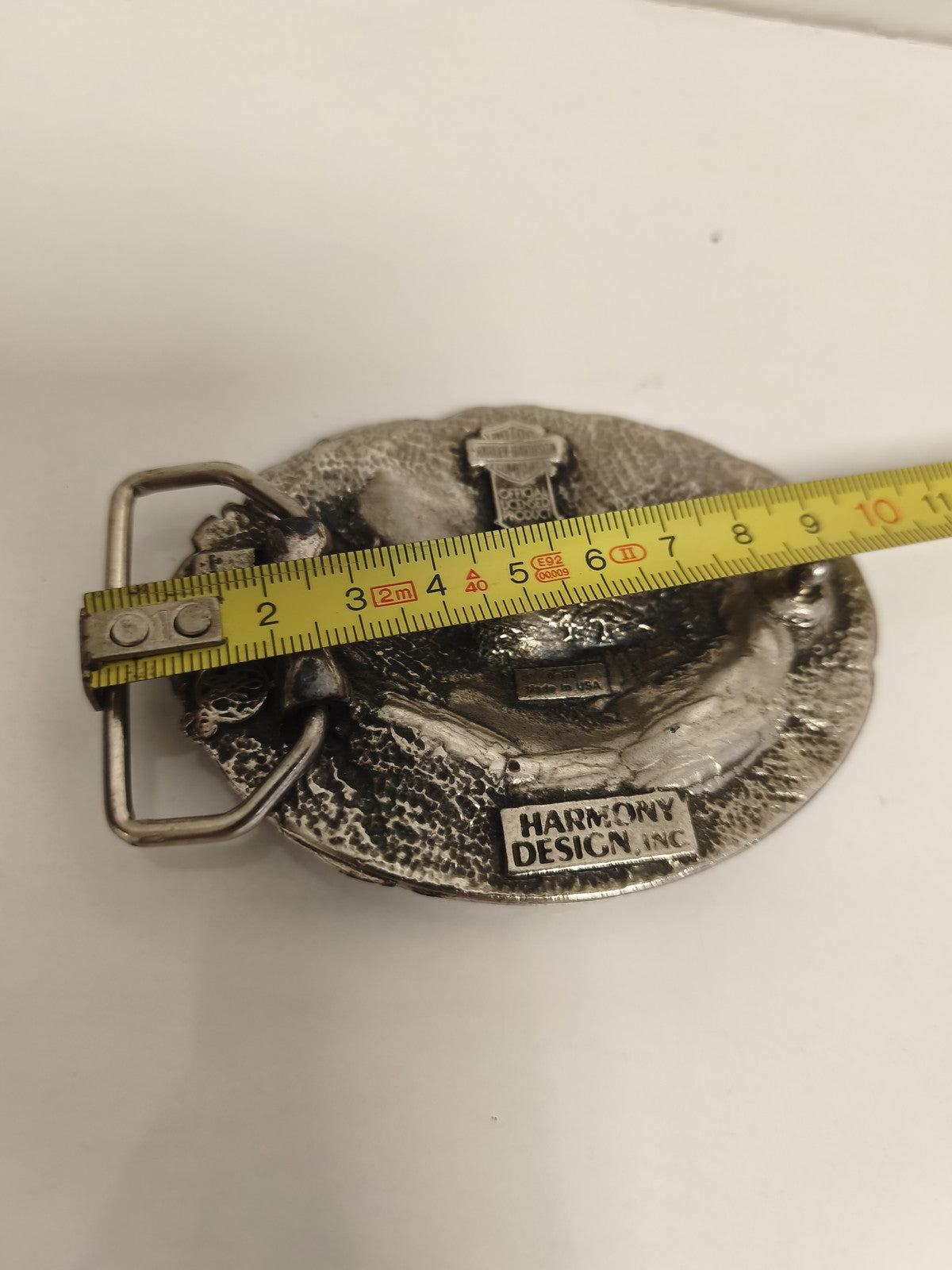 Boucle de ceinture Harley-Davidson vintage aigle relief métal ancien biker