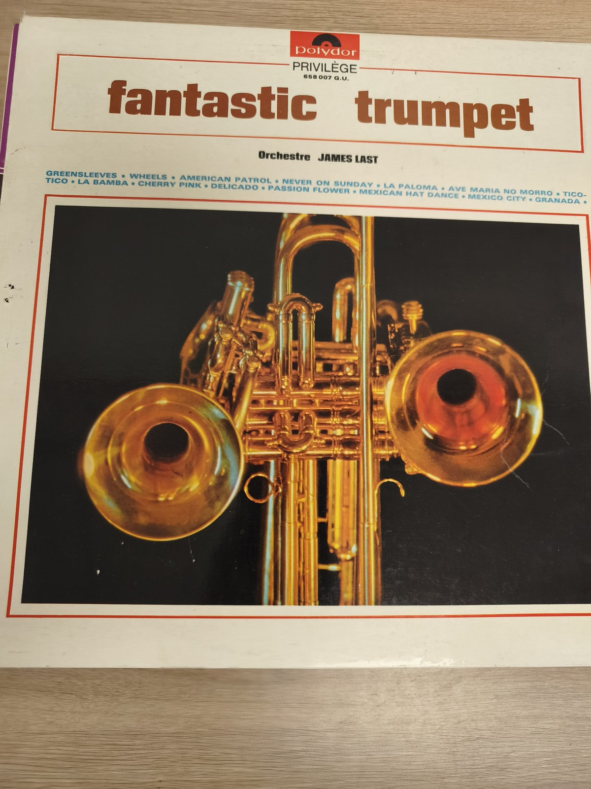 Vinyle 33T Fantastic Trumpet James Last Polydor Privilège pochette trompette