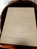 Lettre officielle ancienne Ministère Agriculture Paris 1939 tapuscrit vintage