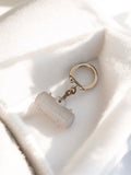 Porte-clés publicitaire ancien Futchic blanc rétro vintage promotion