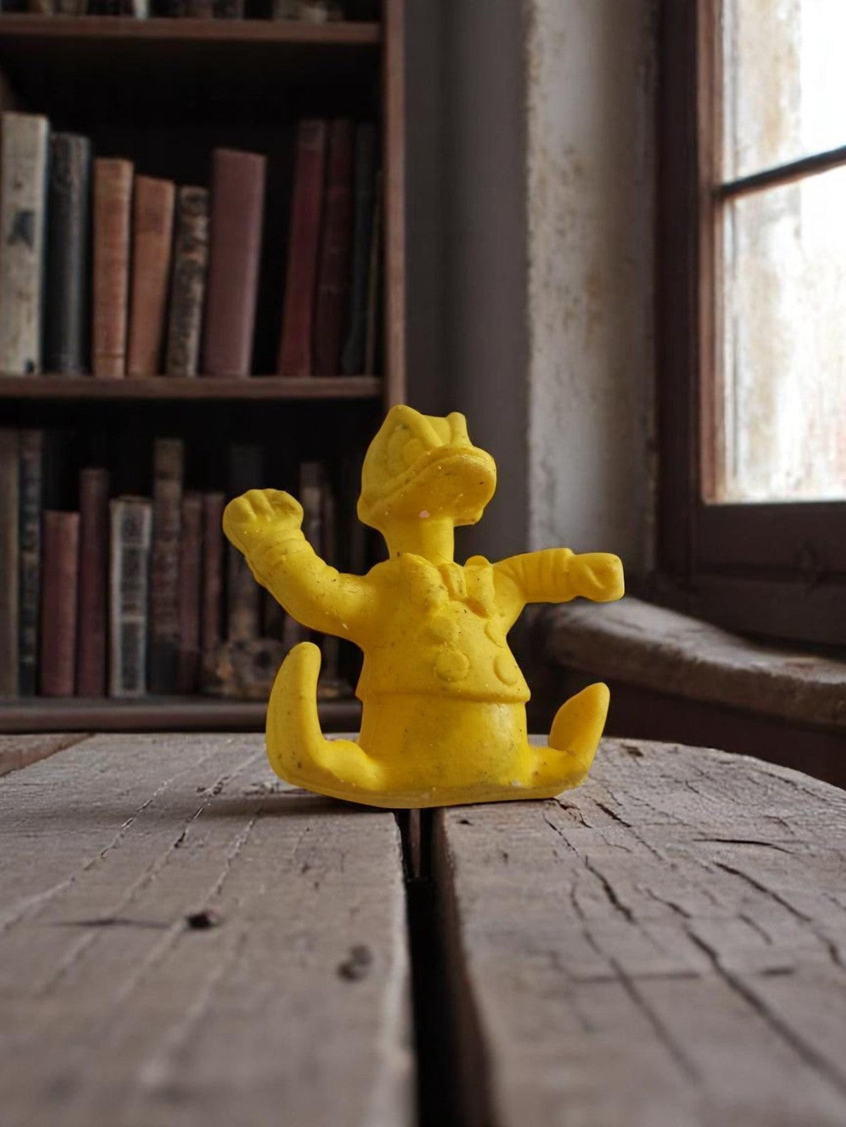 Gomme vintage figurine canard jaune années 50/60 rétro bureau ancien