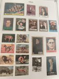Timbres Ajman thématiques animaux, portraits, sport, lot oblitérés philatélie