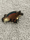 Pin's vintage A.C.E arc-en-ciel mains style années 80 badge rétro (Ref 2)