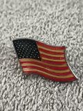 Pin's drapeau USA vintage, finition émaillée, badge américain ancien (Ref 9)