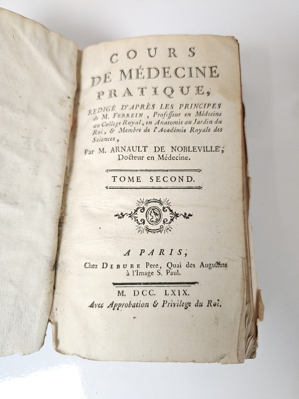 Livre ancien médecine pratique Arnault de Nobleville vintage collection rare