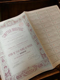 Action au porteur Comptoir Industriel 250F vintage années 1920 document financie