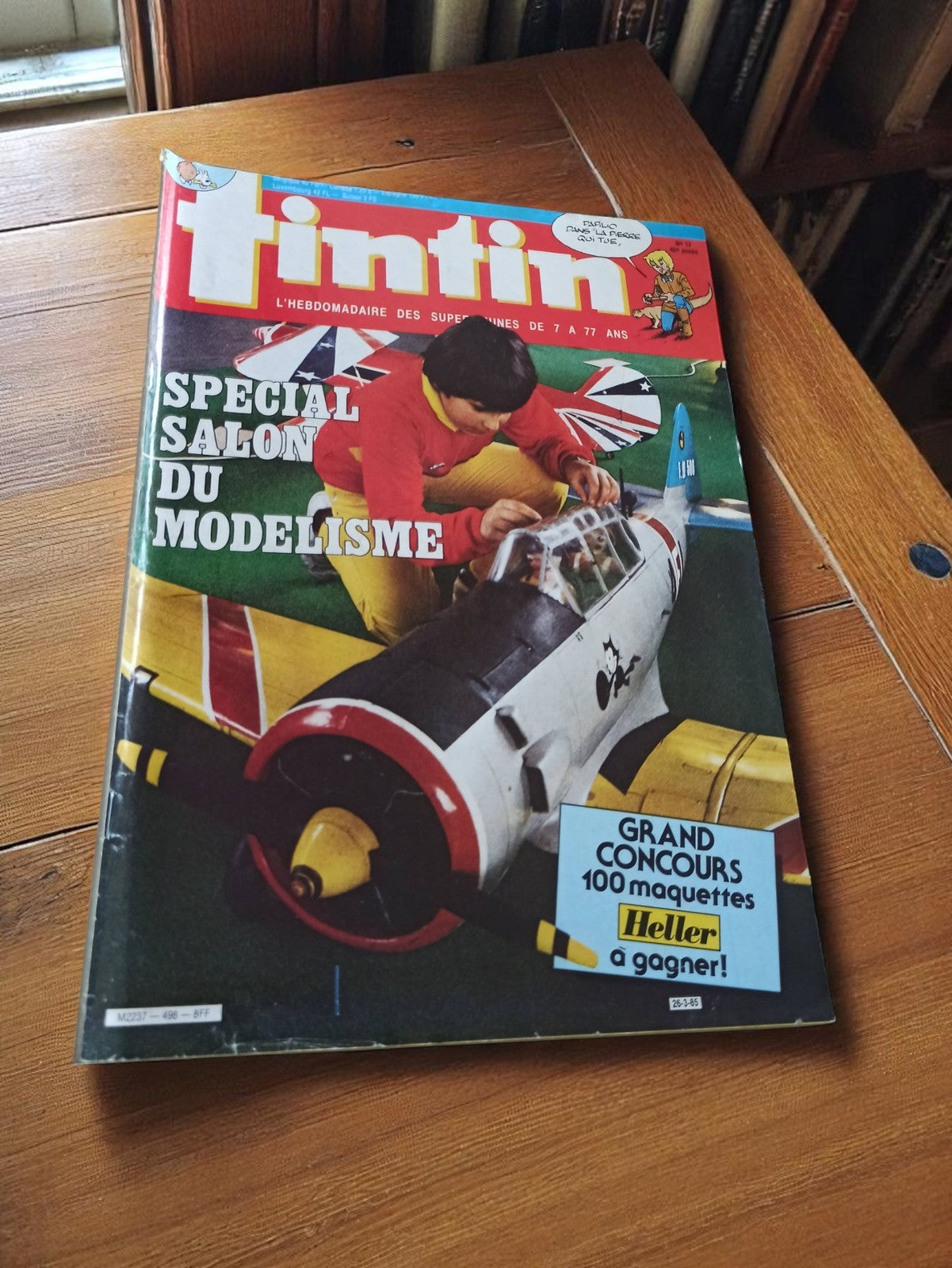 Magazine Tintin vintage spécial modélisme avion, édition rétro rare collector