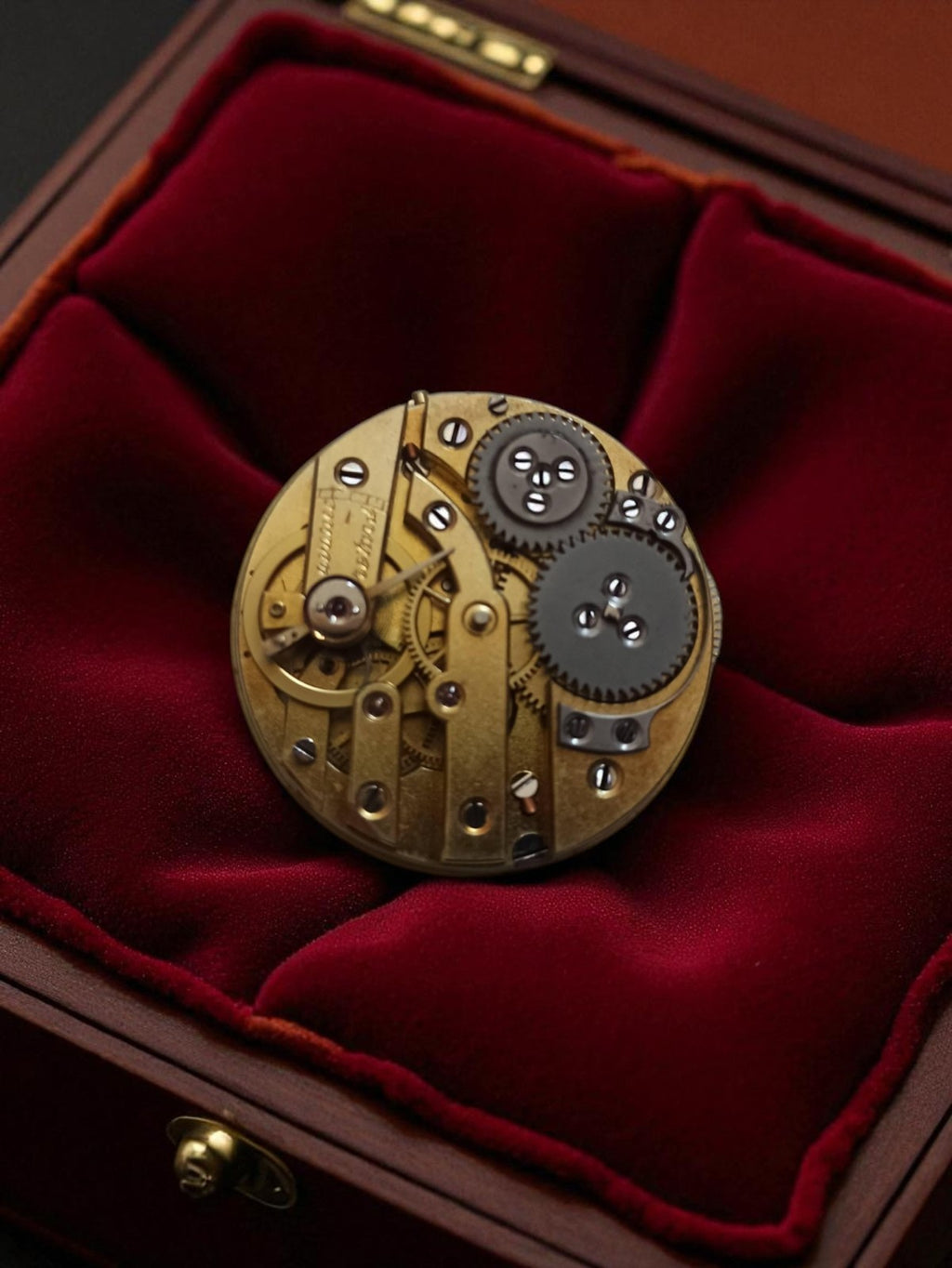 Montre gousset ancienne cadran émail chiffre romain vintage à restaurer