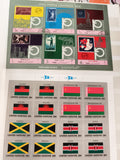 Timbres blocs PHILYMPIA 1970 Yémen ONU drapeaux Malawi Kenya Jamaïque