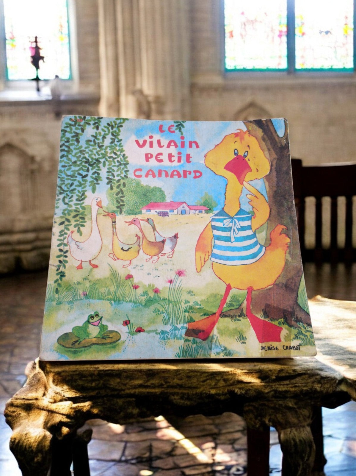 Vinyle 45 tours Le Vilain Petit Canard vintage illustration Denise Carabot rare
