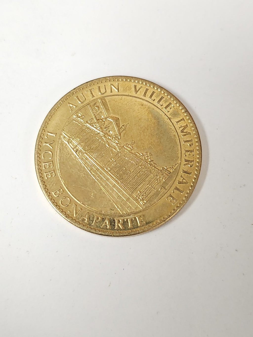 Pièce commémorative Lourdes souvenir religieux France médaille emblématique
