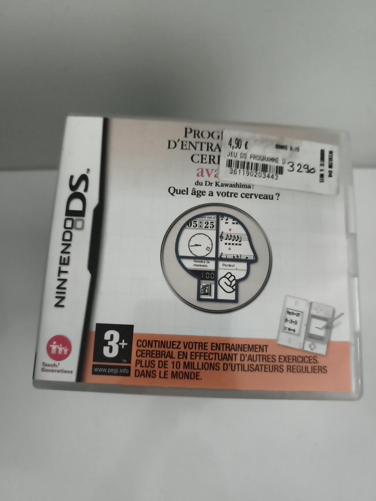 Jeu Nintendo DS Programme d’Entraînement Cérébral Dr Kawashima