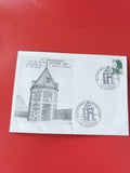 Enveloppe philatélie Prémontrées 1983 illustration château timbre France