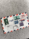 Lettre avion USA affranchie timbres Lincoln Monroe Oregon Air Mail philatélie