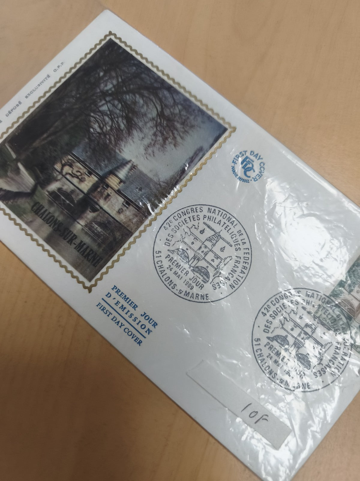 Enveloppe Premier Jour Châlons-sur-Marne 1989 FDC philatélie timbre commémoratif