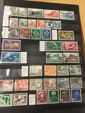 Timbres Suisse Helvetia lot x32 oblitérés neufs thématiques paysages Pro Juventu