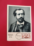 Carte Premier Jour Bartholdi statuaire 1959 timbre Colmar philatélie (Ref 1)