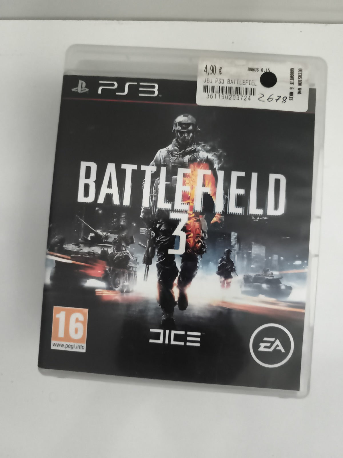 Jeu PS3 Battlefield 3 Sony PlayStation, DICE EA, boîtier d'origine