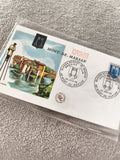 Lettre premier jour Mont-de-Marsan 1968 blason FDC philatélie ancienne