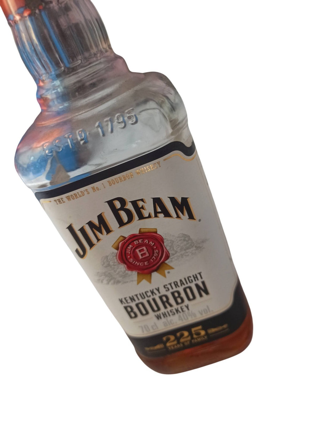 Bouteille Jim Beam Kentucky Bourbon vintage déco rétro ancien flacon whiskey