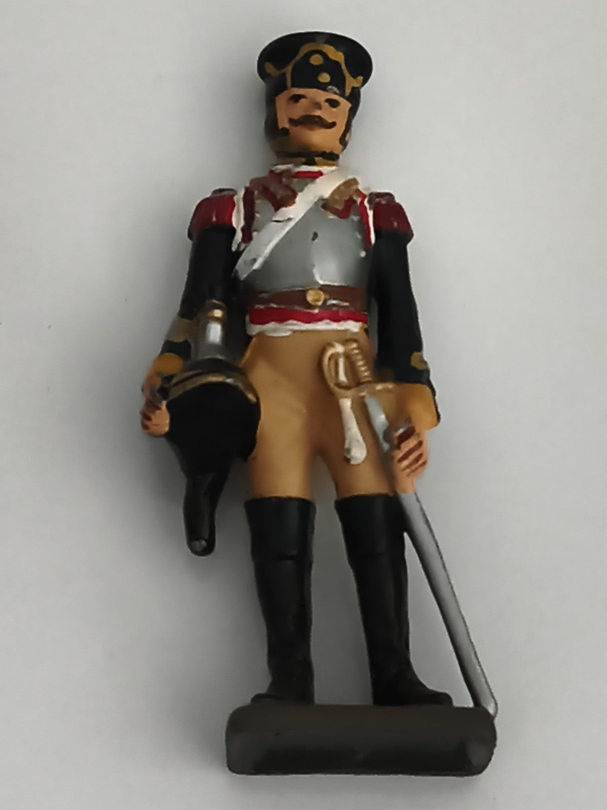 Figurine soldat ancien en plomb uniforme empire décor peint main vintage