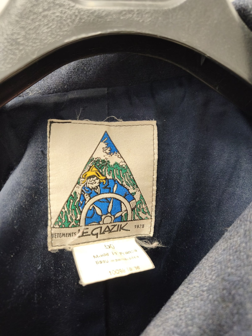 Vintage blouson femme Le Glazik taille 50 veste rétro ancienne collection rare