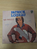 Vinyle 45 tours ancien Patrick Loiseau disque rétro collection musique vintage