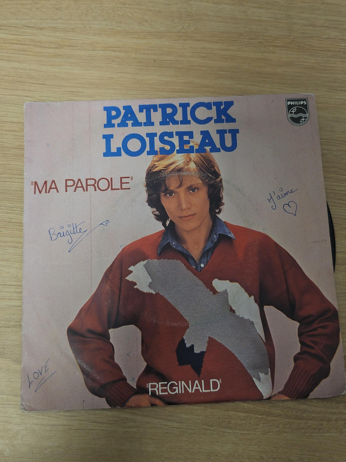 Vinyle 45 tours ancien Patrick Loiseau disque rétro collection musique vintage