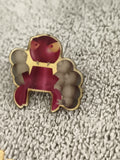 Pin's vintage crabe rouge style cartoon émail ancien badge (Ref 1)