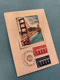 Carte Premier Jour Europa 1984 pont illustré timbres France CEPT philatélie