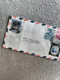 Lettre affranchie Colombie 1950, 3 timbres, avion rouge bleu, Philatélie