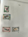 Timbres Mali oblitérés animaux poissons serpents 4 ex philatélie Afrique
