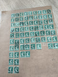 Gros lot timbres anciens Marianne 10c verts oblitérés ? planche philatélie étude